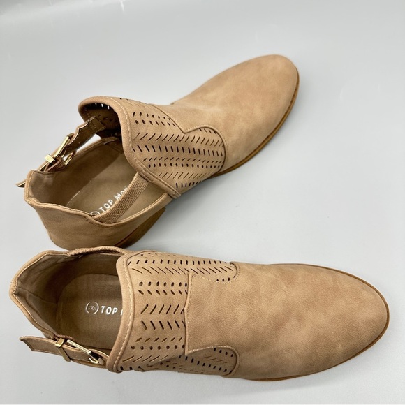 ? Top Moda Women’s Light Brown Perforated Boots Size 9 main image 5